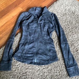 lulu lemon athletic jacket size 2 (black camo)